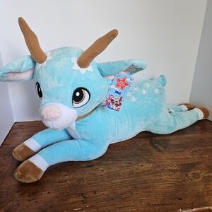 Macy's Thanksgiving Day Parade 2022 Tiptoe Blue Reindeer Plush Stuffed Animal
